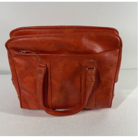 1970’s USA Vintage MCM Samsonite Sherbrooke Orange Carry On Luggage Bag MOD - Picture 1 of 10
